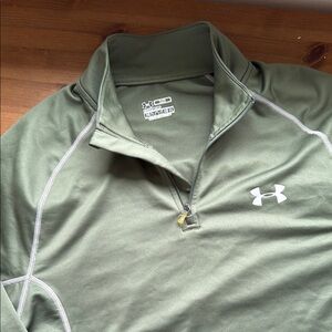 Under Armour Sage Green Quarter-Zip Top
